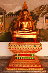 buddha statue in Wat Phrathat Doi Suthep in Chiang Mai