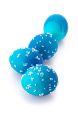 Blue Easter eggs