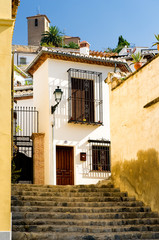 Typical houses in Granada, Spain
