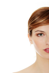Obraz premium Young beautiful woman portrait