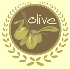 olive background