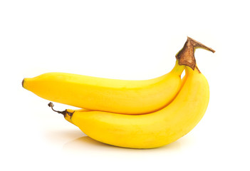 bananas isolated on white background