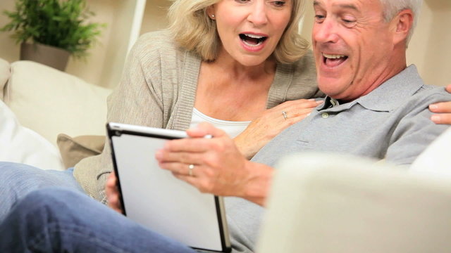 Mature Couple Having Success Online