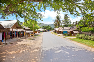 Main street in Kuta village. Lombok © Aleksandar Todorovic