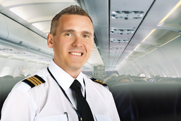 Airline pilot on board