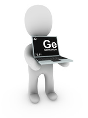 germanium on screen laptop