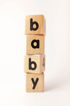 Wooden Blocks Spelling Baby