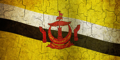 Grunge Brunei flag