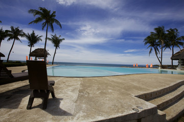 Infinity Pool at Tropical Resort