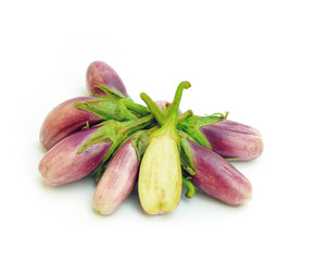 eggplants Isolated on white background