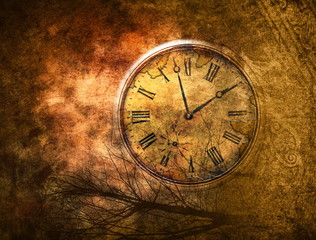 Time abstract background