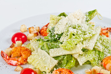 Caesar Salad with shrimps