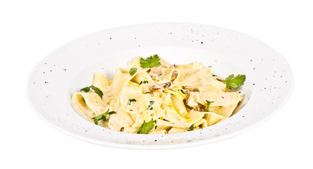 pasta with mushrooms and parmesan cheese