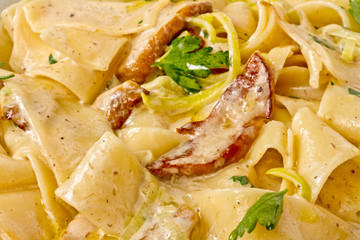 pasta with mushrooms and parmesan cheese