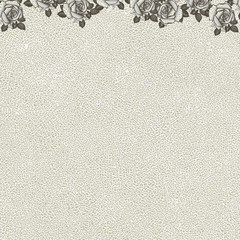 floral background with grunge texture