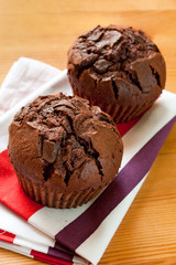 Muffins tout chocolat