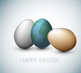Simple vector Happy Easter card