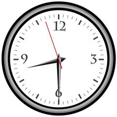 Uhr - Uhrzeit 8:30 am / pm