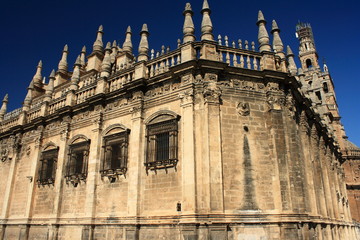 Fototapeta na wymiar Cathedral of Saint Mary of the See - Seville