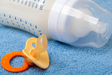 Baby: bottle and pacifier