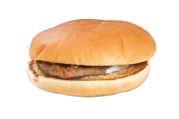 hamburger isolated on white