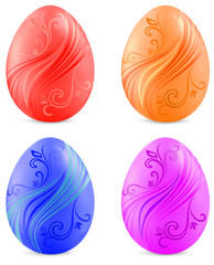 Colorful easter eggs