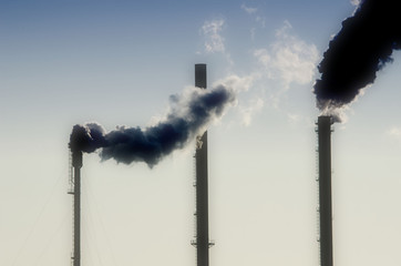 chimney and smoke