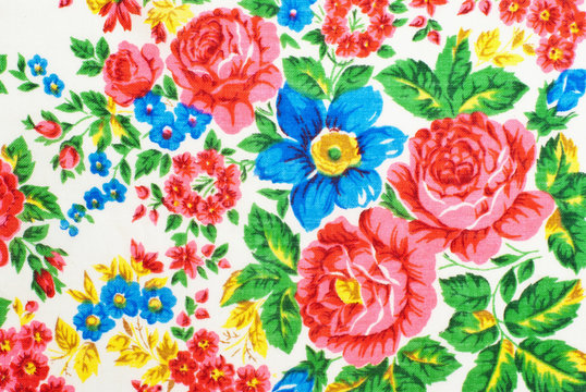 decorative flowers on the white background