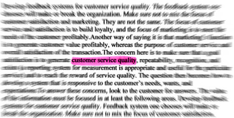 Customer service quality