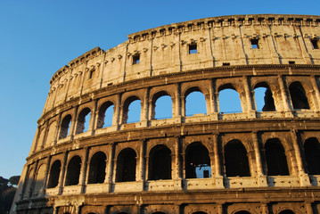 Fototapeta premium Postcards of Rome - Colosseum - Italy 009