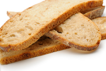 The cut bread