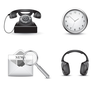 Business website icon set