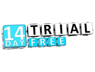 3D Get 14 Day Trail Free Block Letters