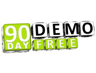 3D Get 90 Day Demo Free Block Letters