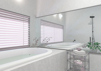 バスルームのパース