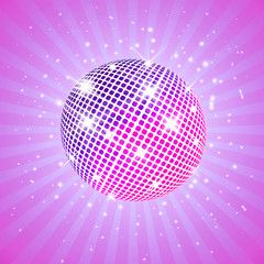 Purple disco ball