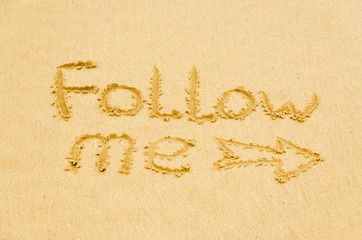 inscription on the sand