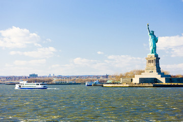 Liberty Island and Statue of Liberty, New York, USA