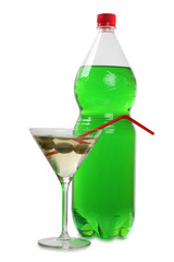 Martini green glasses
