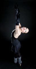ballet dancer in black clothes © Richard Semik