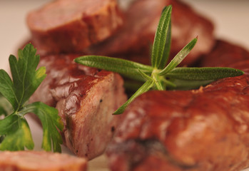 Kiełbasa - zbliżenie © Justyna Kaminska