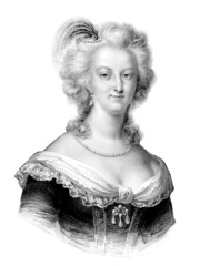 Queen Marie-Antoinette - 18th - obrazy, fototapety, plakaty