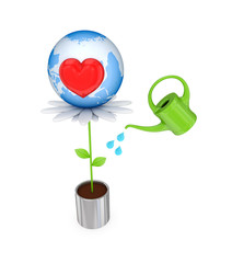 Care of cthe world concept.