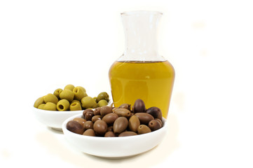 Ampolla d'olio e olive