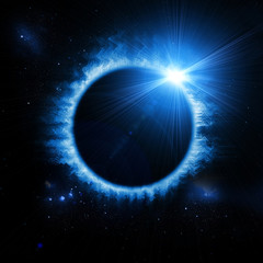 solar eclipse in space
