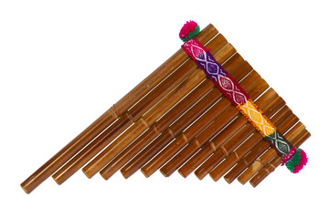 Pan Flute Isolated On White Background