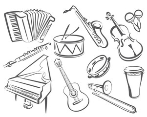 Fototapeta premium musical instruments