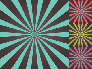 Abstract colored sunburst background