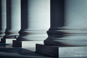 Obraz premium Pillars of Law and Education