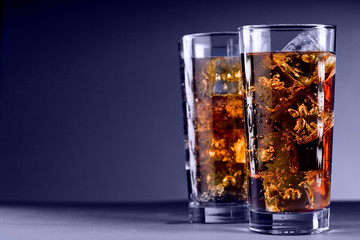 Glass of Cola with Ice